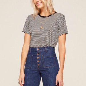 Reformation Striped Tee Small
